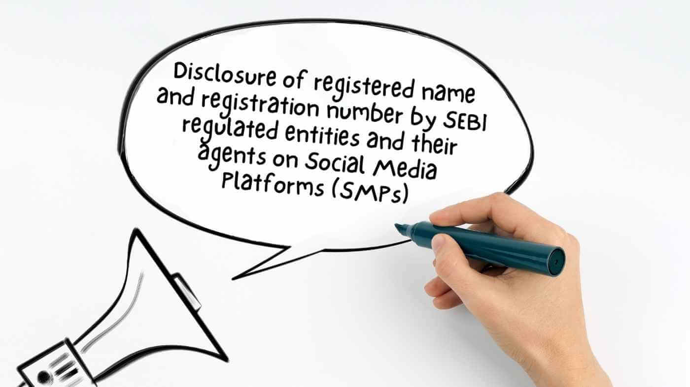 SEBI registration disclosure social media