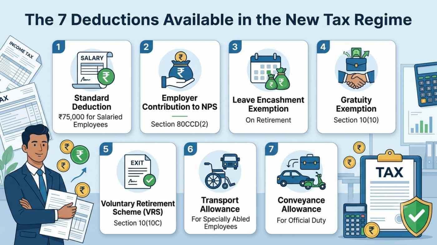 7 Deductions Available in the New Tax Regime