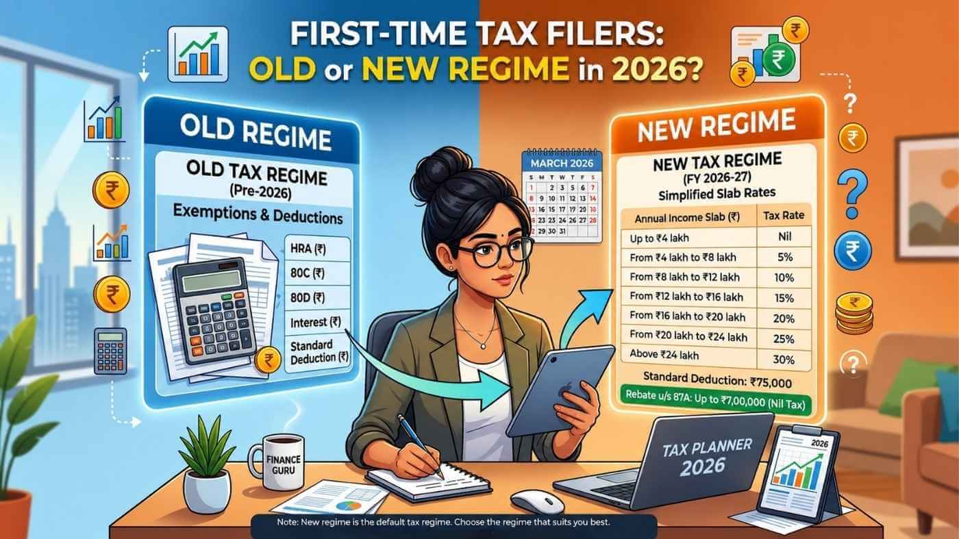 First-Time Tax Filers Old or New Regime
