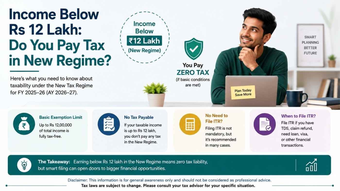 Income Below Rs 12 Lakh